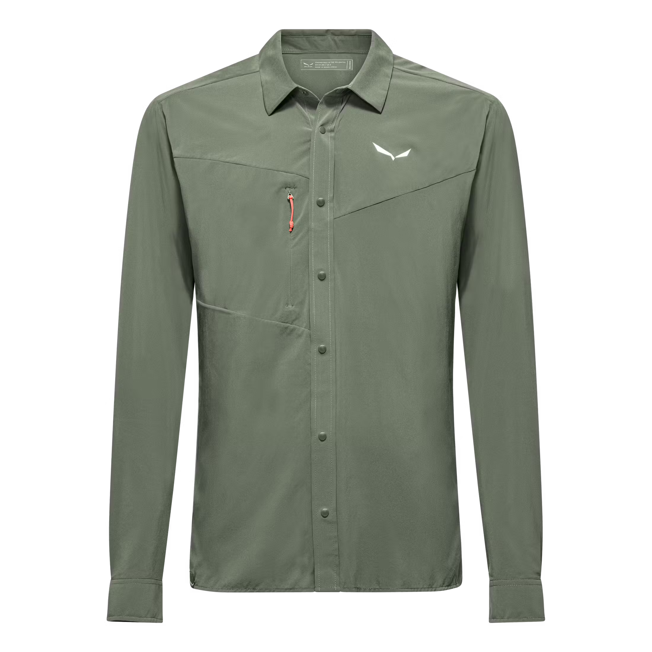 faded green Puez Long Sleeve Shirt Man