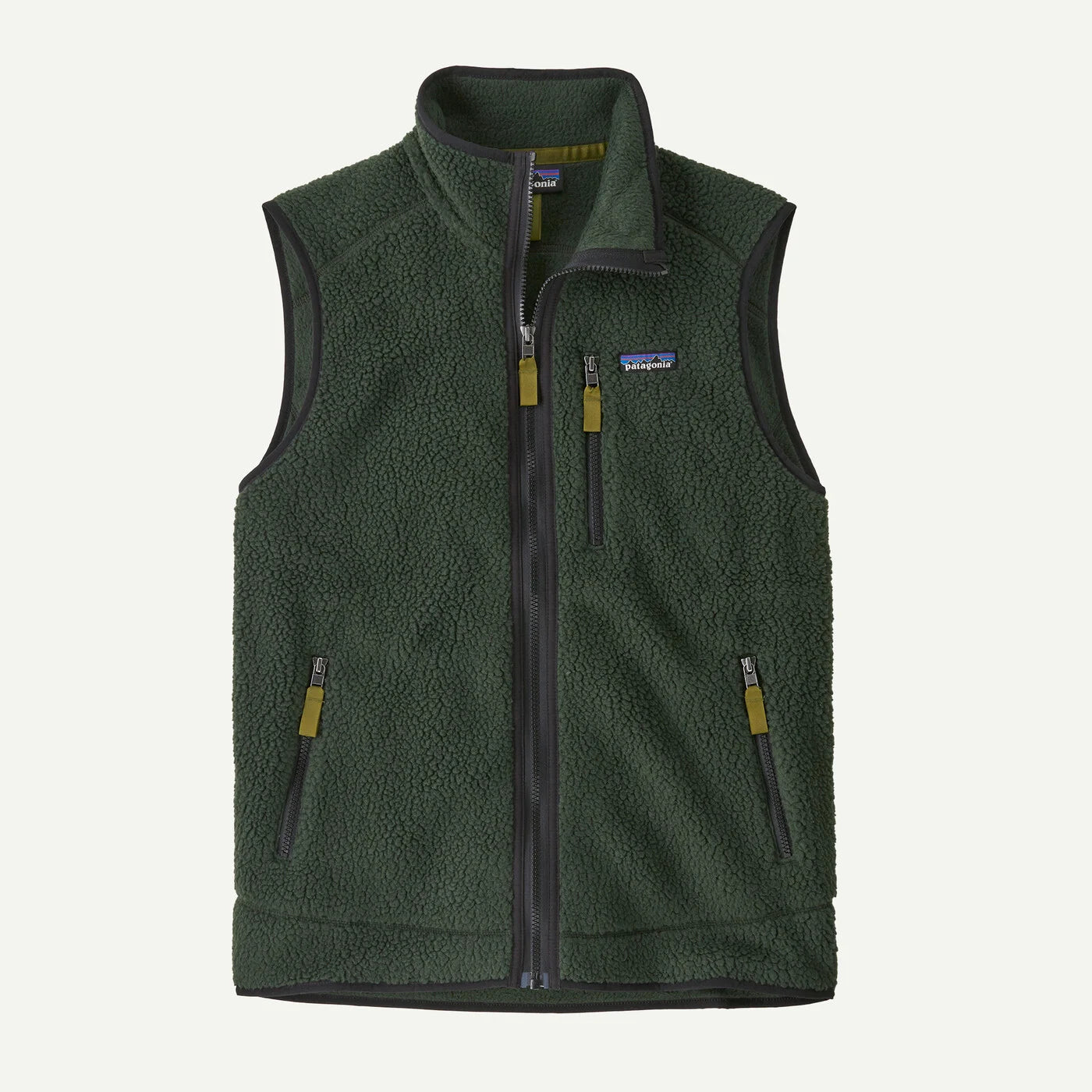 old growth green Retro Pile Vest M