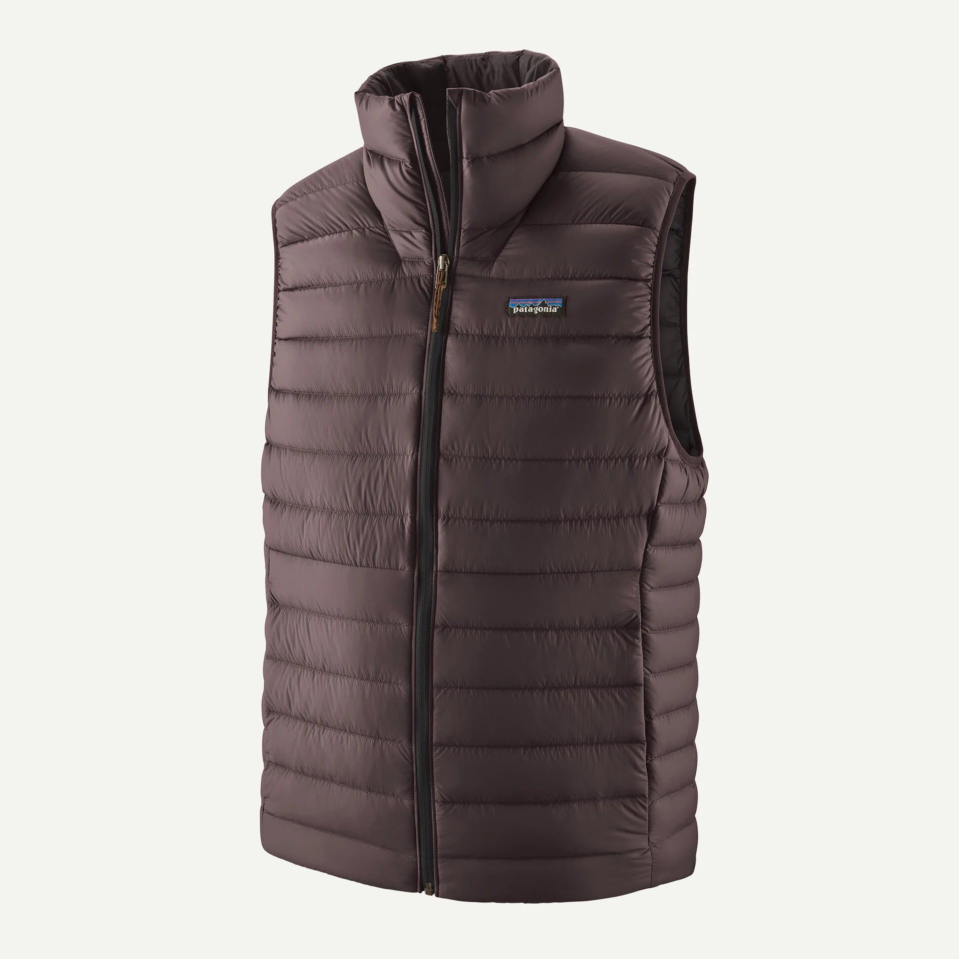 den brown Down Sweater Vest Man