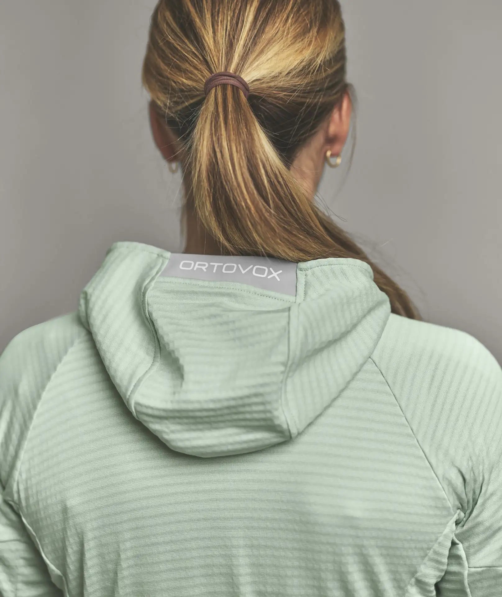 Fleece Light Grid Hoody Wmn