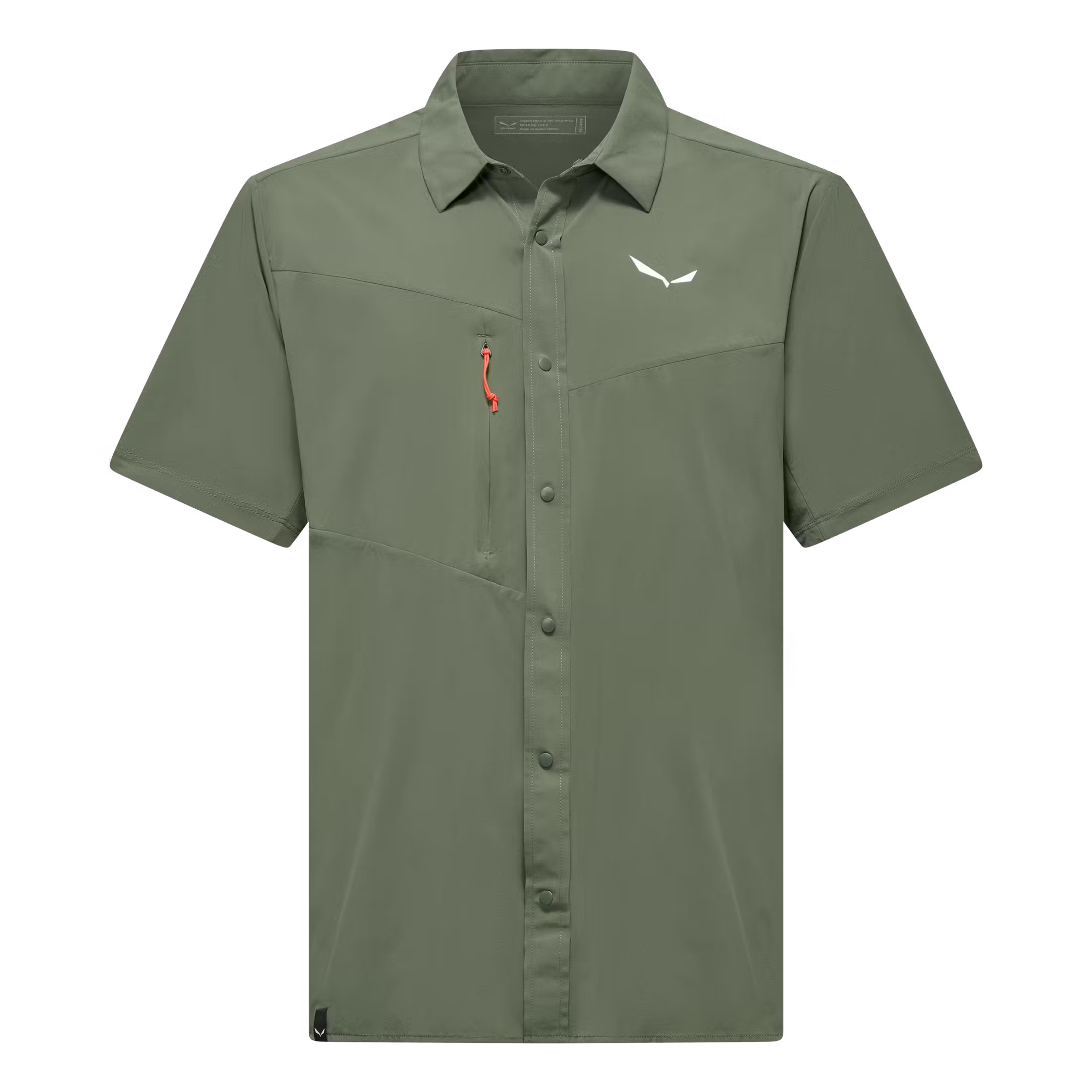 faded green Puez Short Sleeve Shirt Man