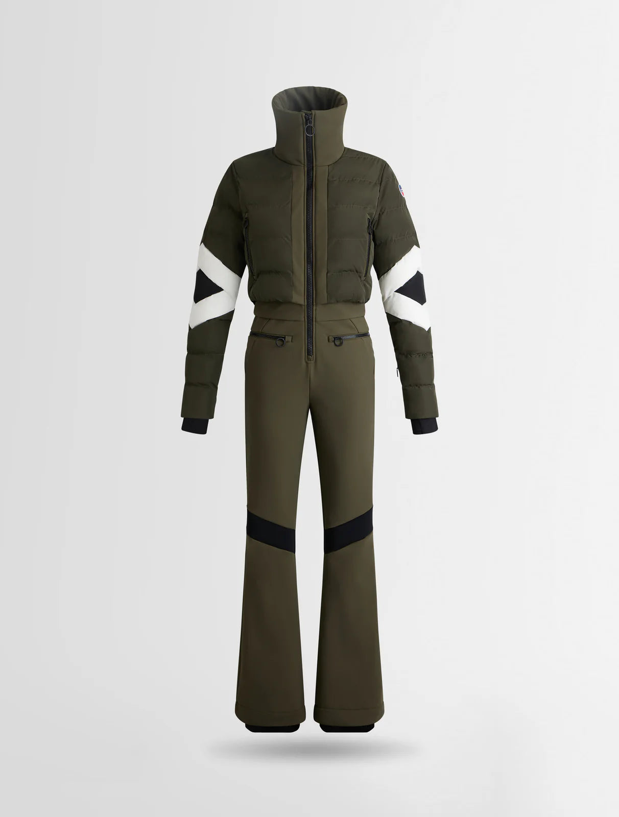 moss green/noir/neige Clarisse Ski Suit W