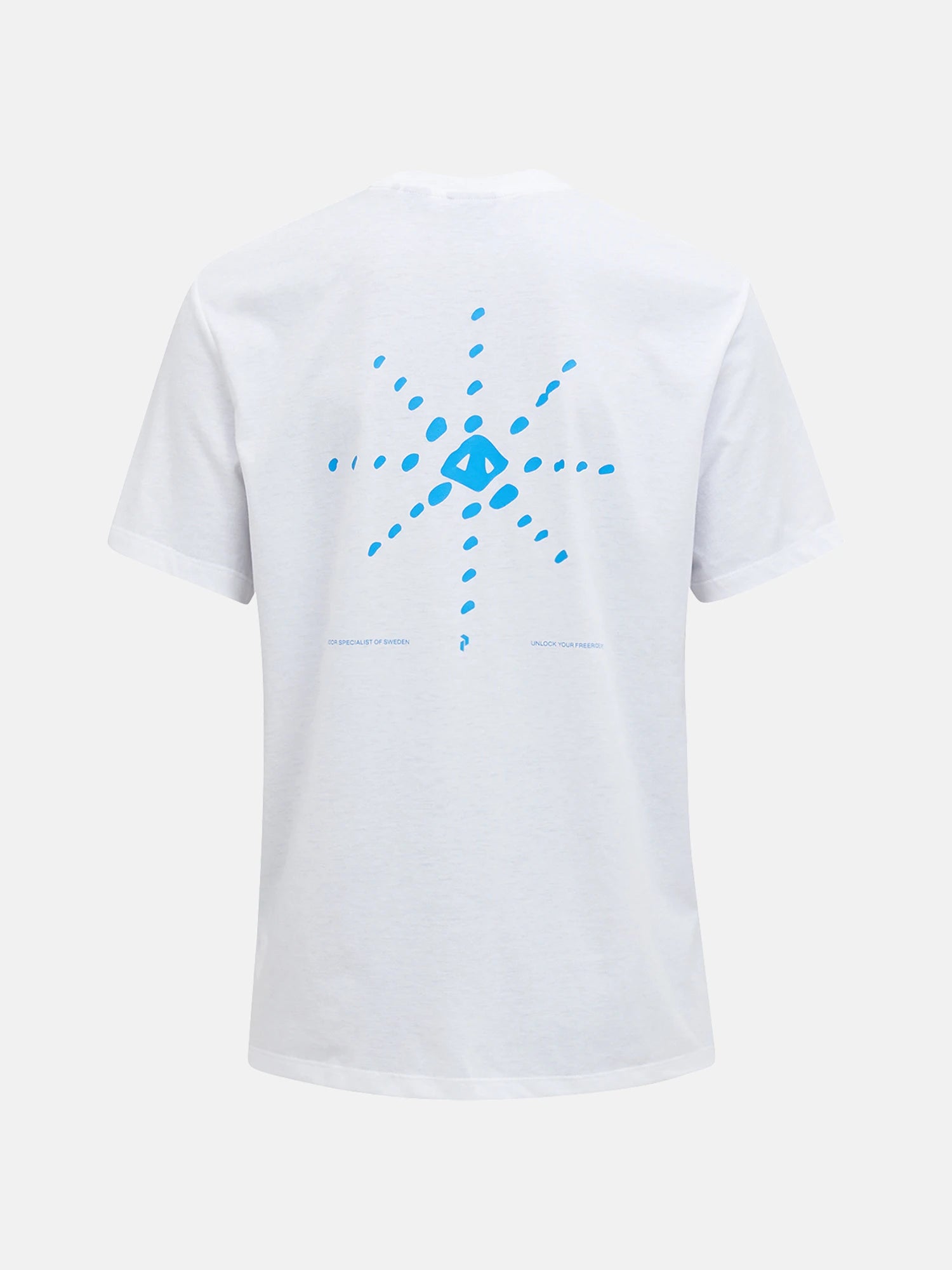 white/brilliant blue Explore Graphic Tee M