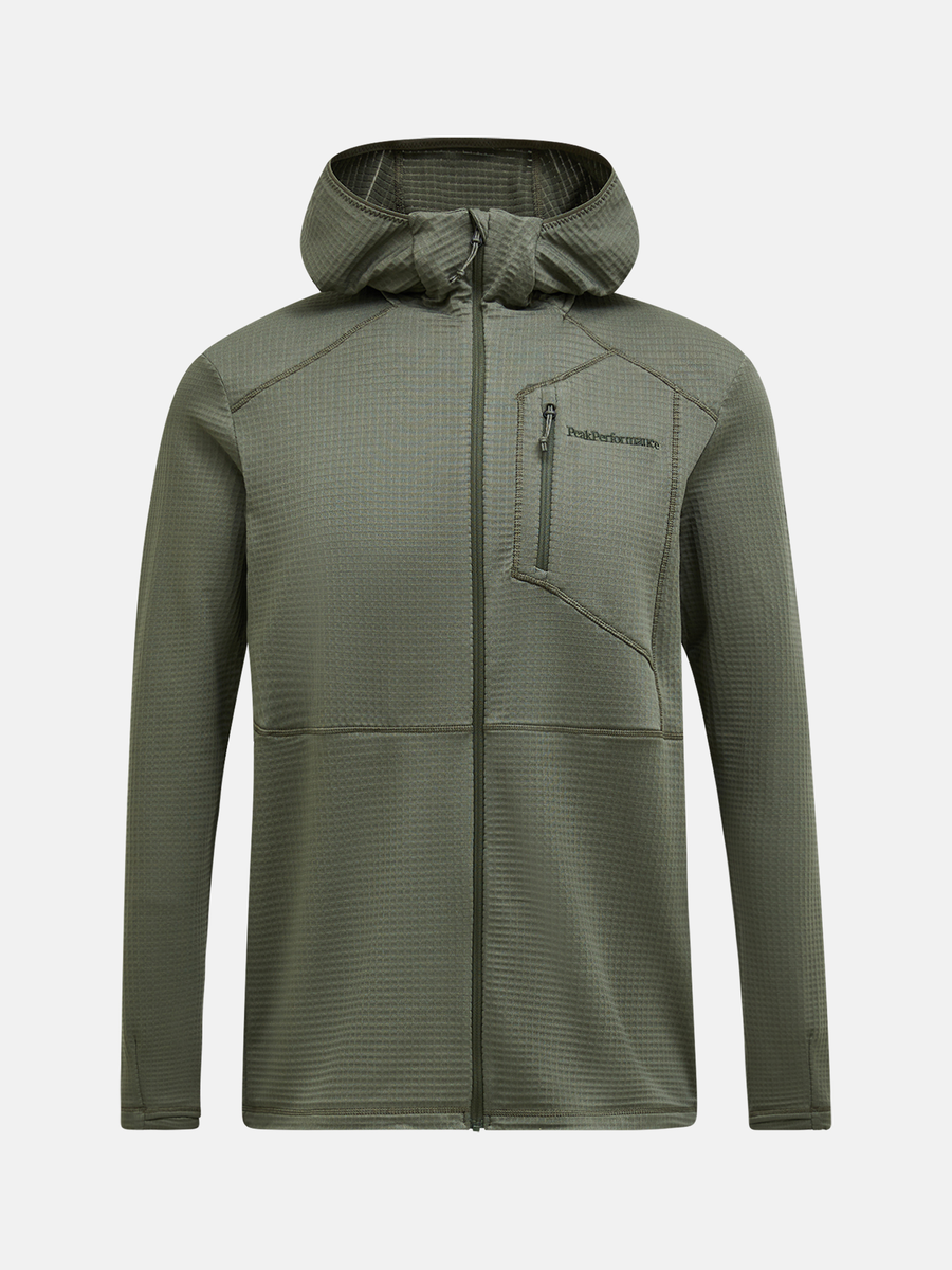Trail Polartec Zip Hood Man