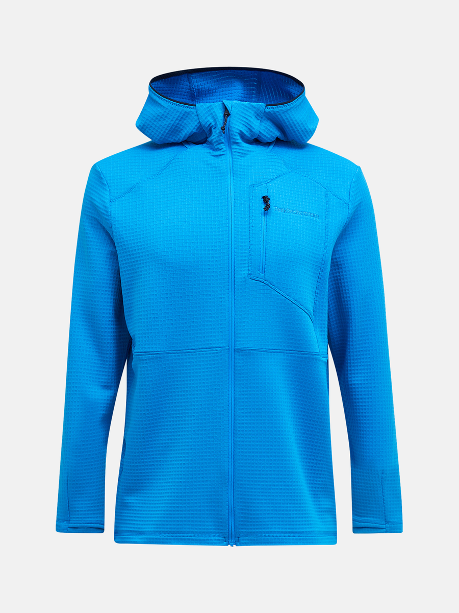 brilliant blue Trail Polartec Zip Hood M