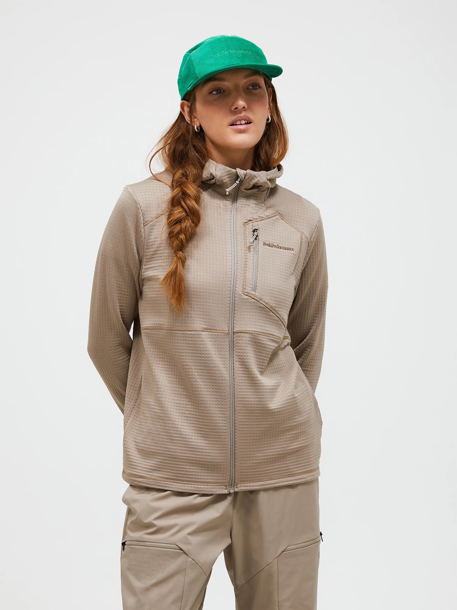 Trail Polartec Zip Hood W