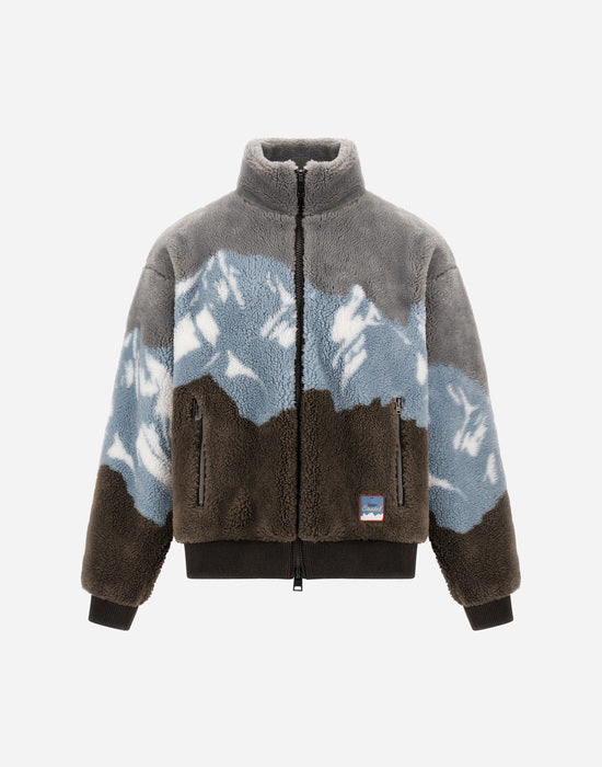 multicolor Jacket Resort Teddy Pile Man