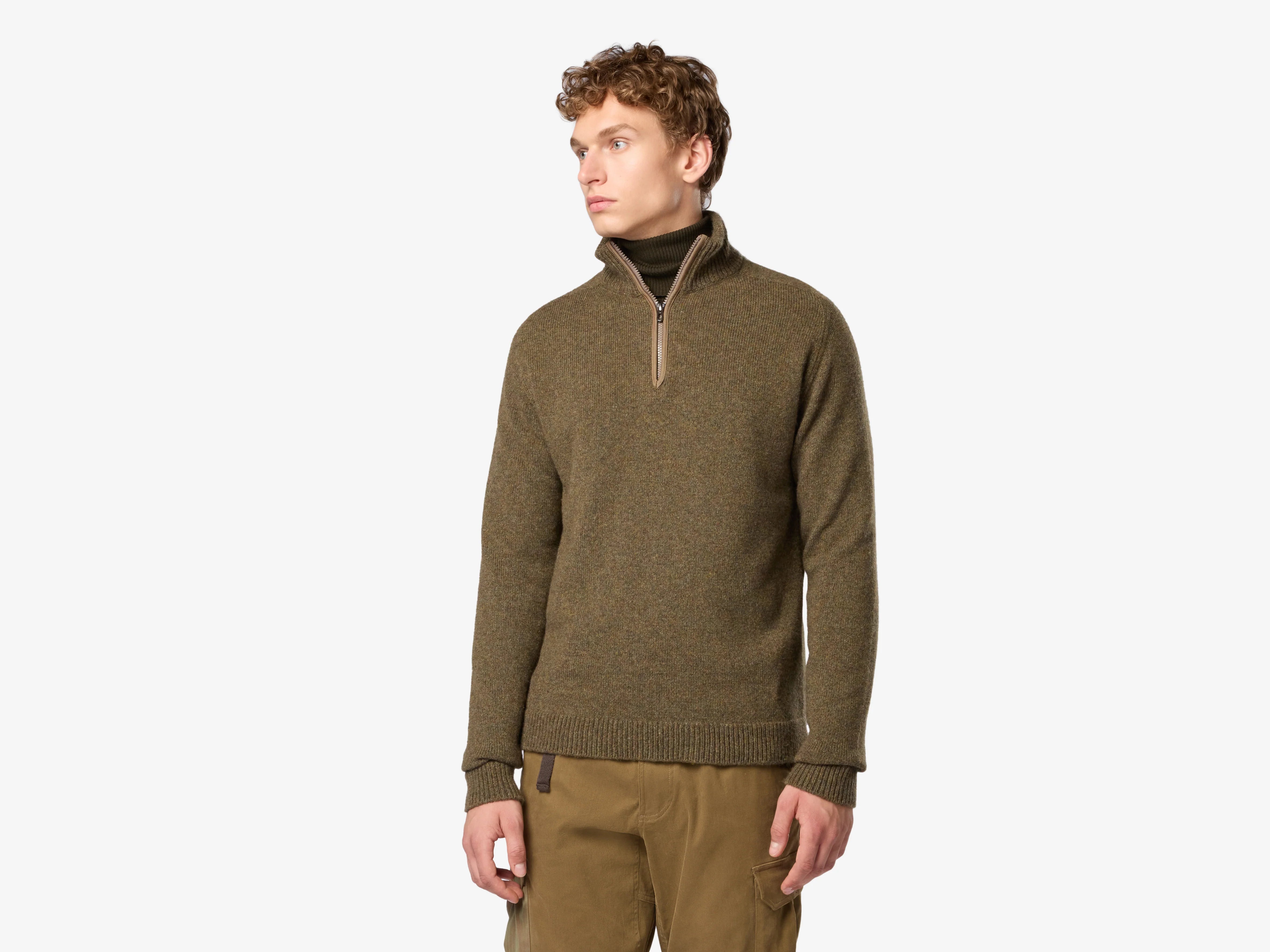 Half Zip Mouliné M