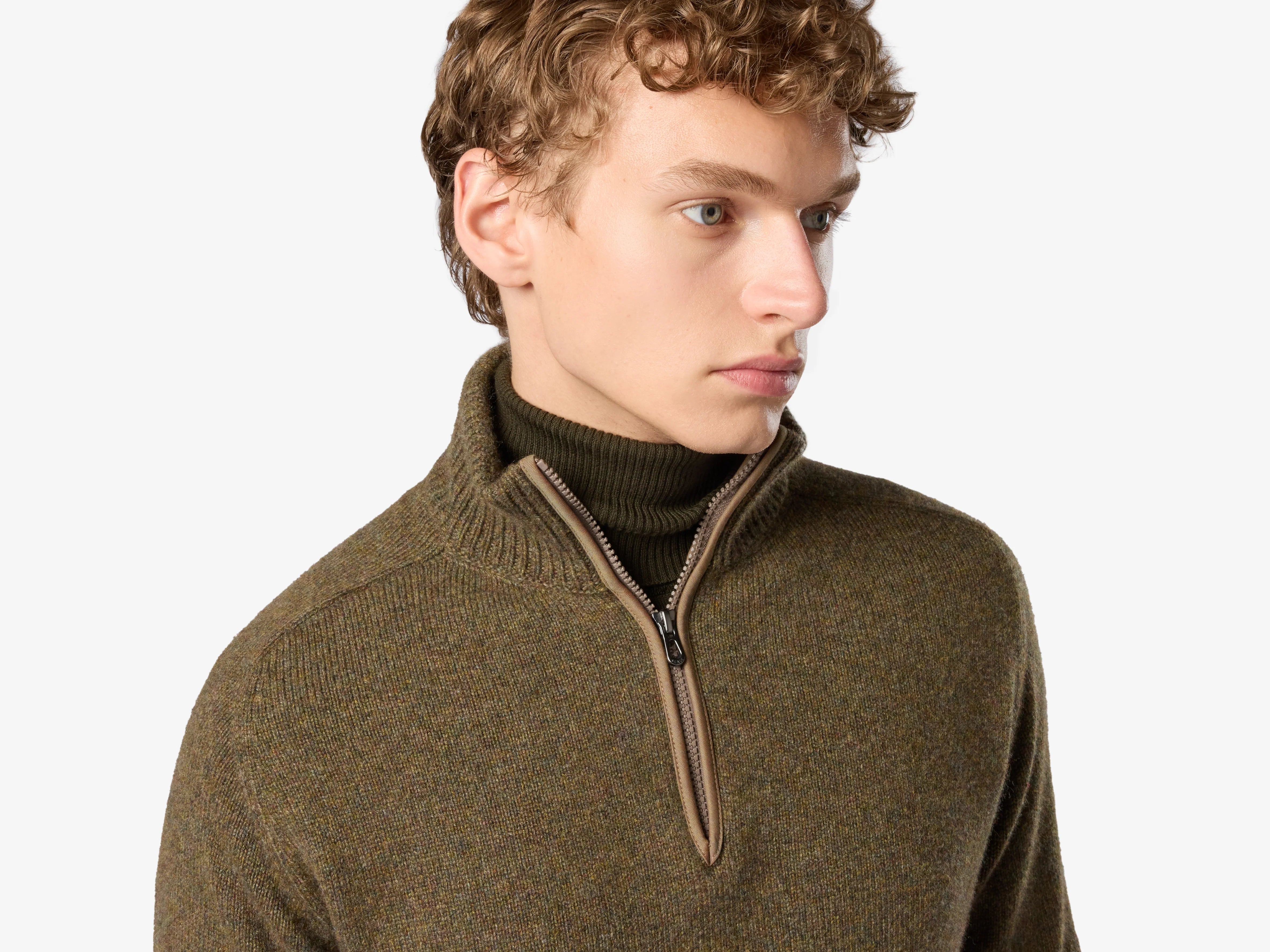 Half Zip Mouliné M