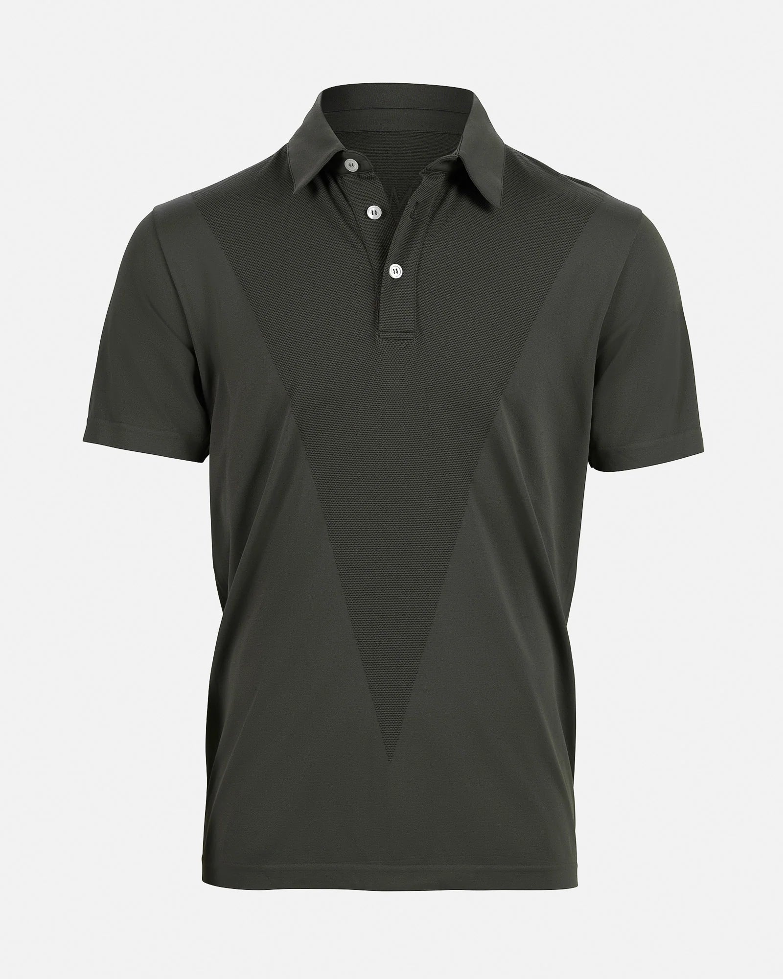 forest green Two Tone Tech Polo Shirt Man