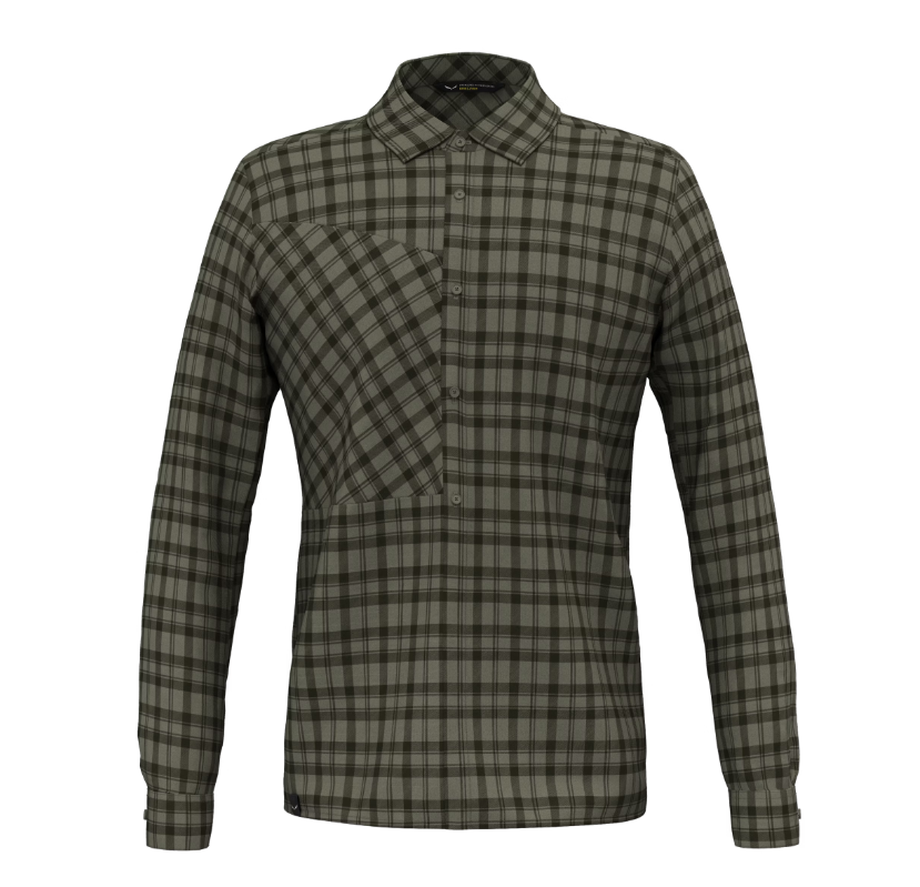 faded green Fanes Flannel 5 Polarite Shirt M