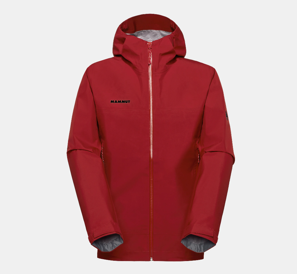 dark mammut red Crater Light Hs Hooded Jkt Man