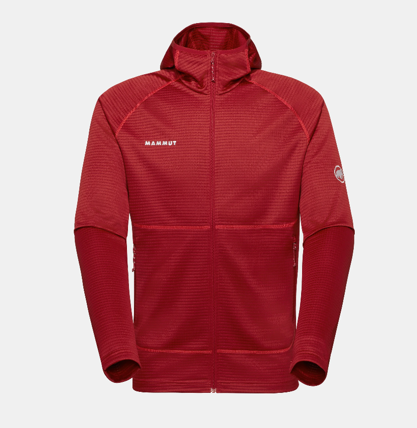 dark mammut red Crag Ml Hooded Jacket Man