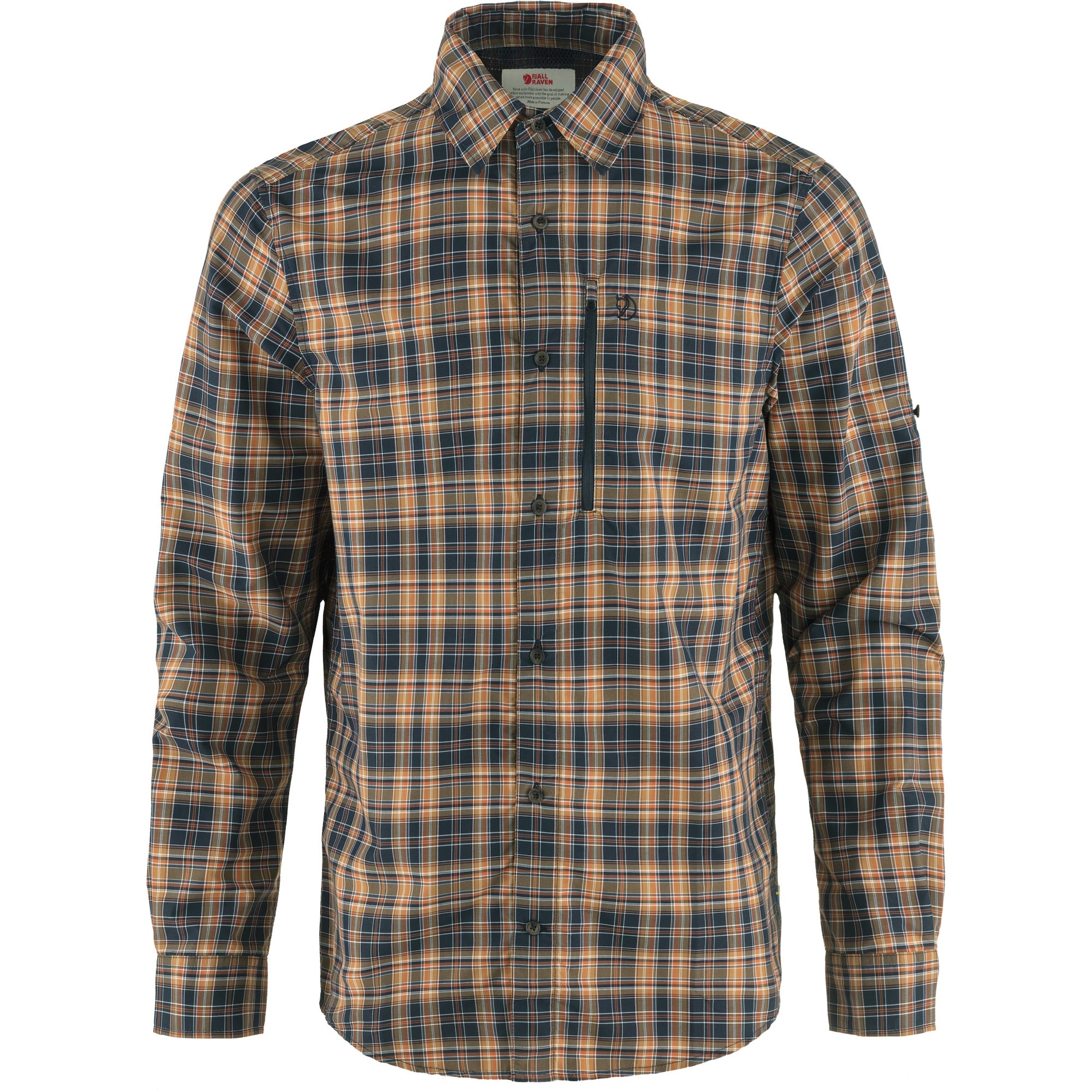 dark navy/buckwheat brown Abisko Hike Shirt LS M