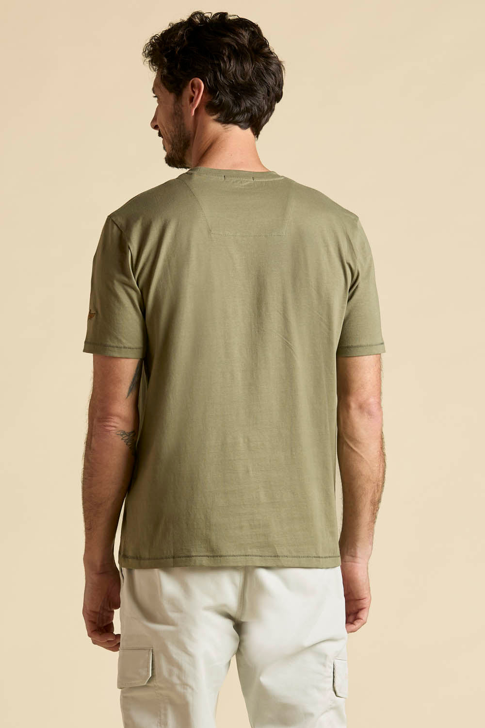Cotton T-shirt With Tricolour Cockade Man
