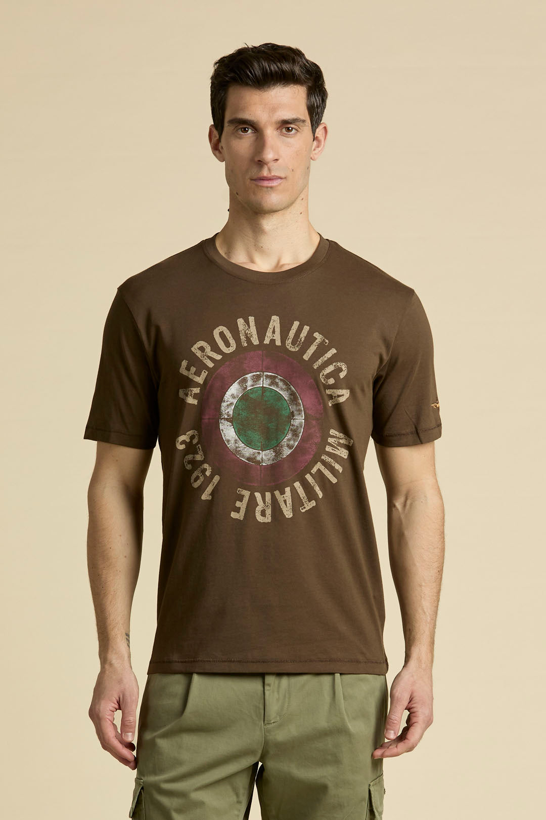 Cotton T-shirt With Tricolour Cockade Man