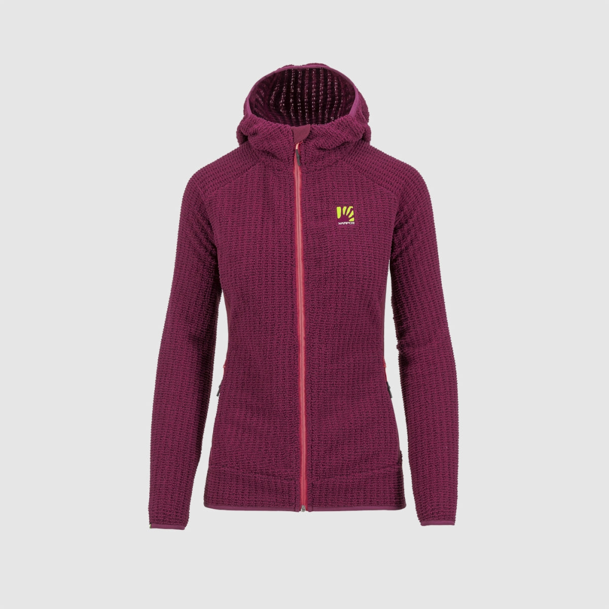 Rocchetta Hoodie Fleece Raspberry Woman | BOTËGHES LAGAZOI