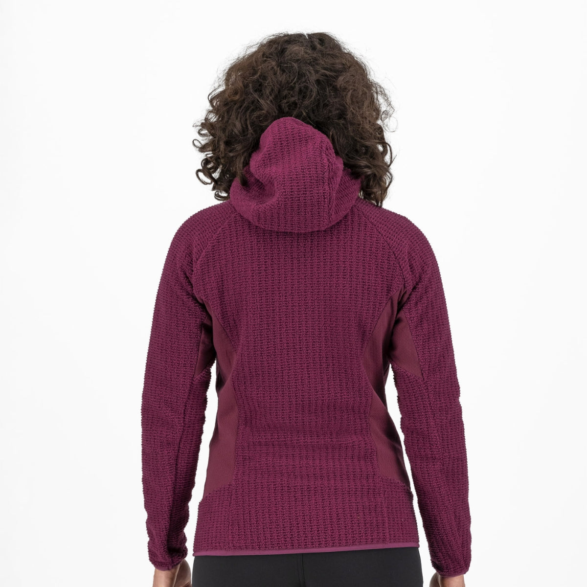 Rocchetta Hoodie Fleece Raspberry Woman | BOTËGHES LAGAZOI