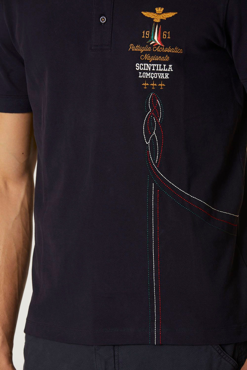 Frecce Tricolori polo with trails