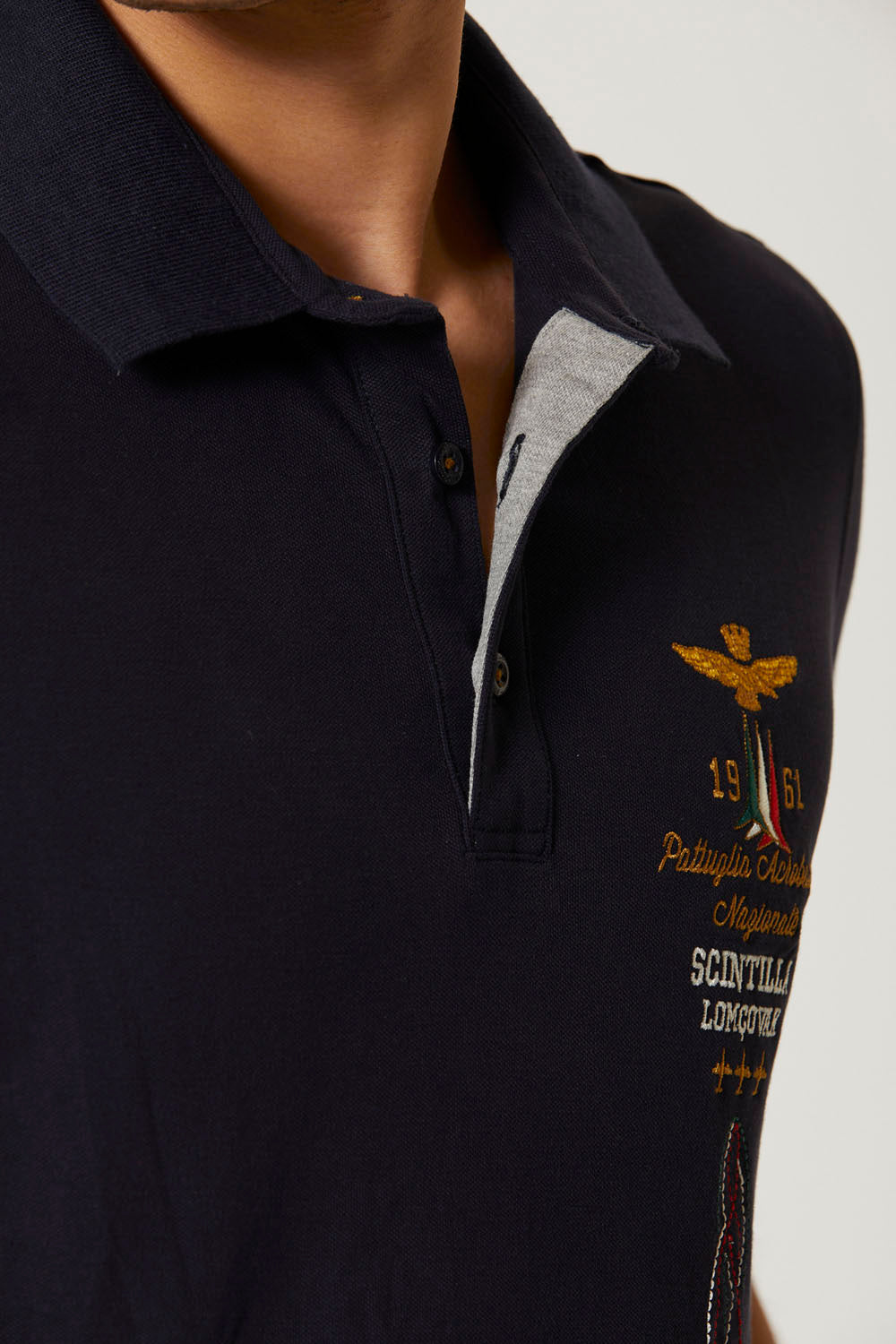 Frecce Tricolori polo with trails