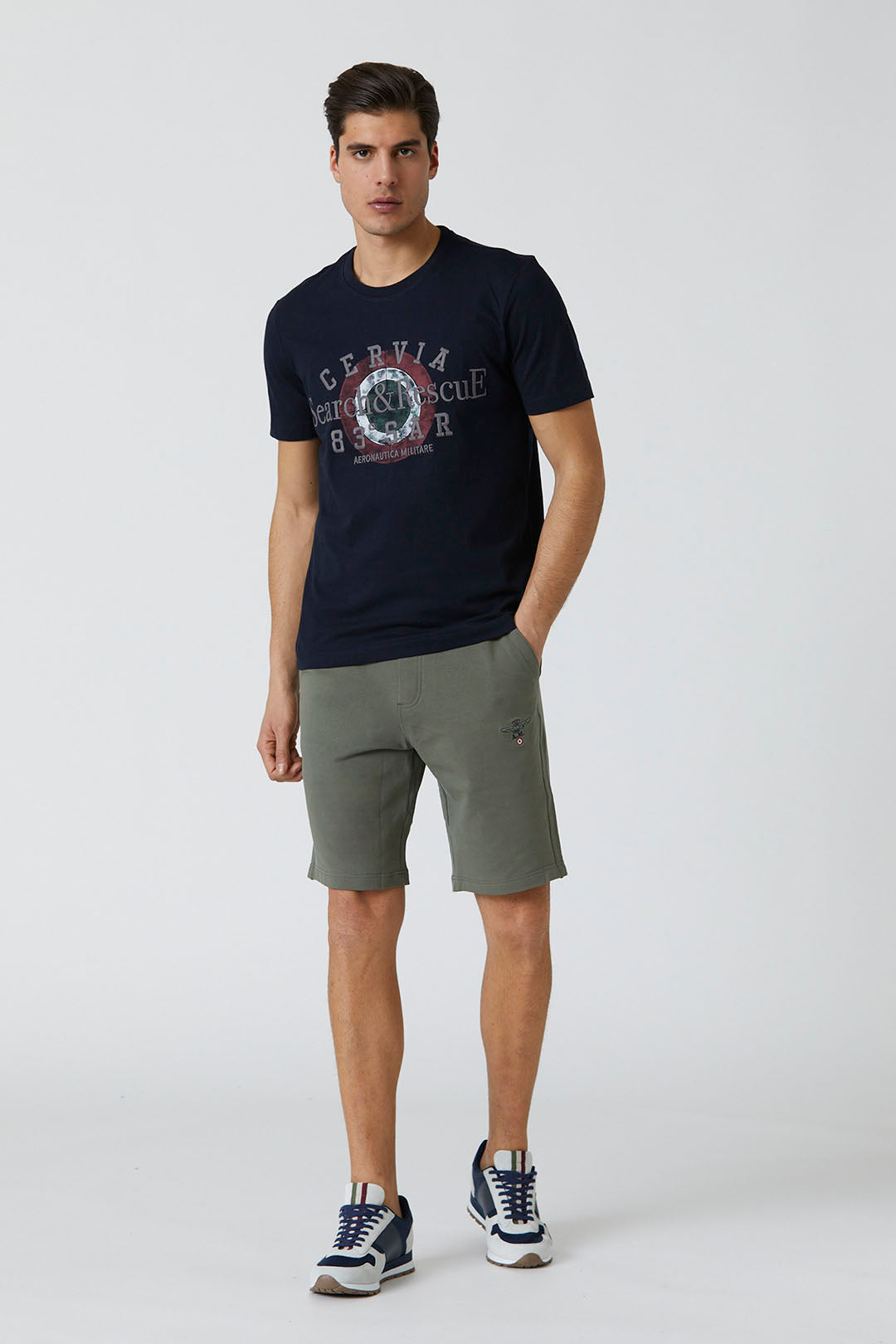 Cotton Fleece Bermuda Shorts M