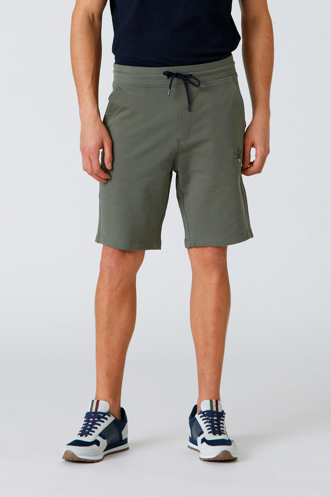 Cotton Fleece Bermuda Shorts M
