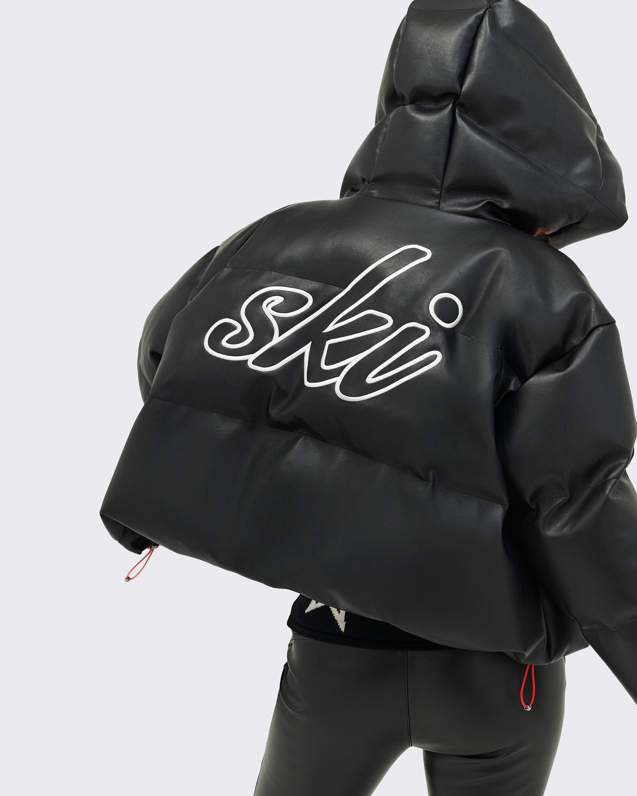 Taos Faux-Leather Down Jacket W