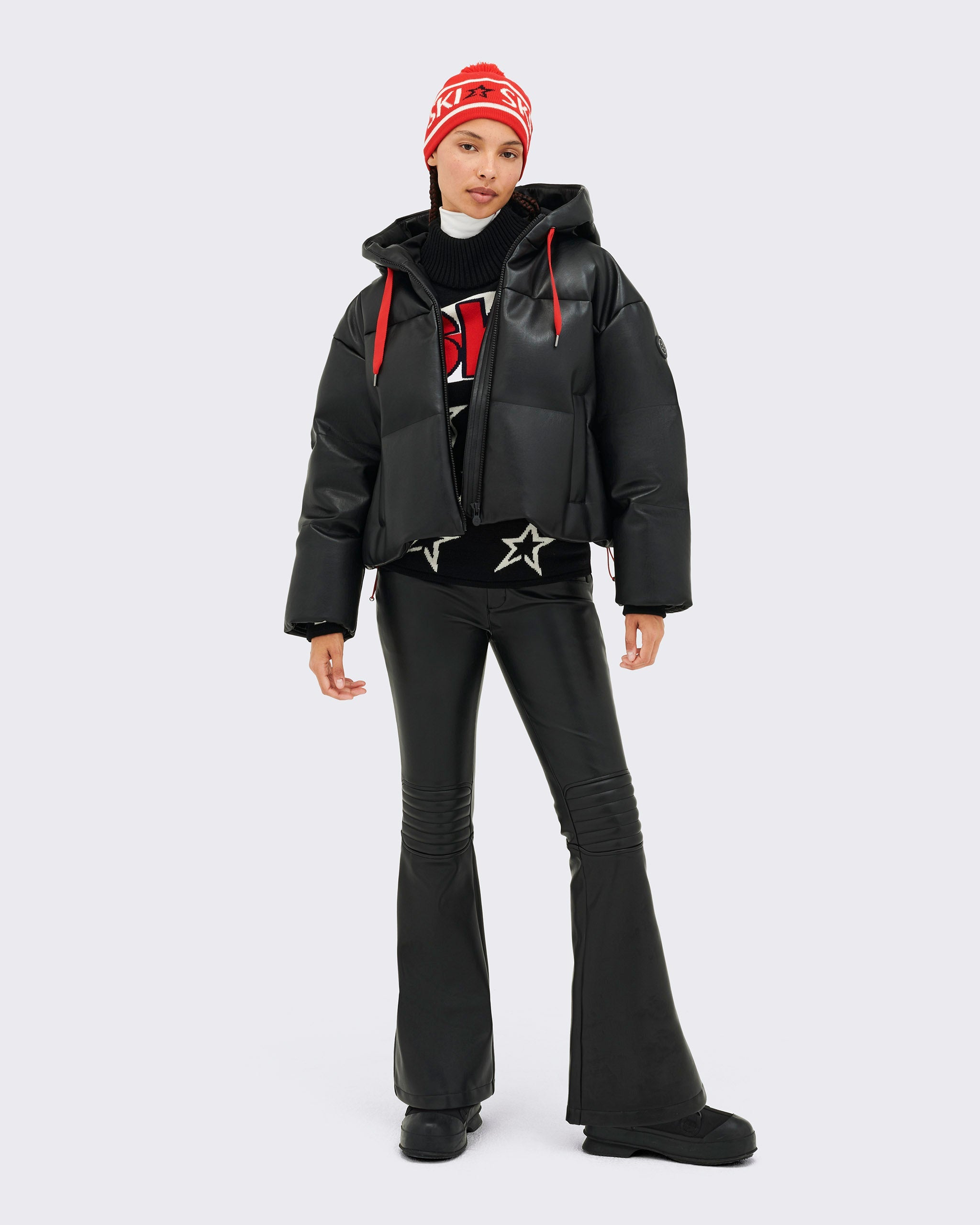 Taos Faux-Leather Down Jacket W