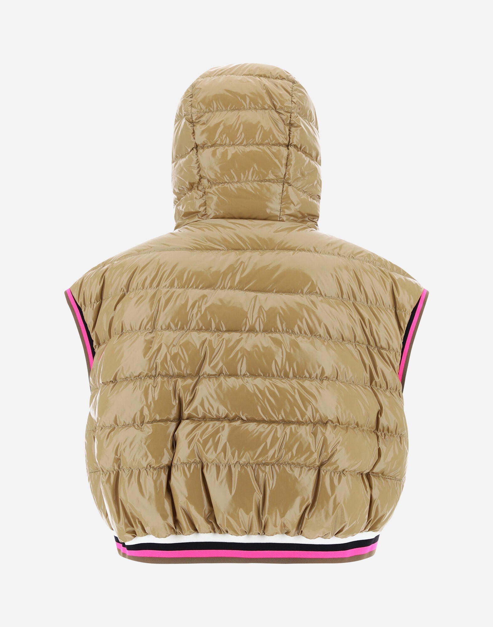 Cropped Waistcoat In Gloss W