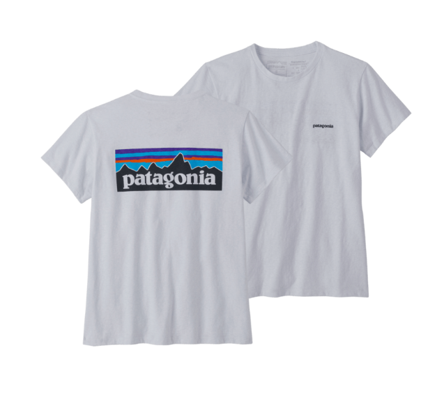 white P-6 Logo Responsibili-Tee M