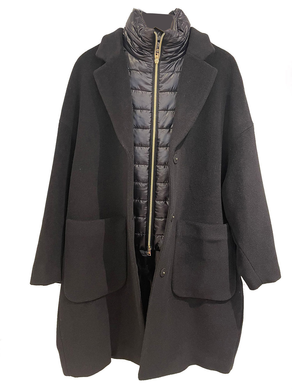 Velur & Nylon Ultralight Coat