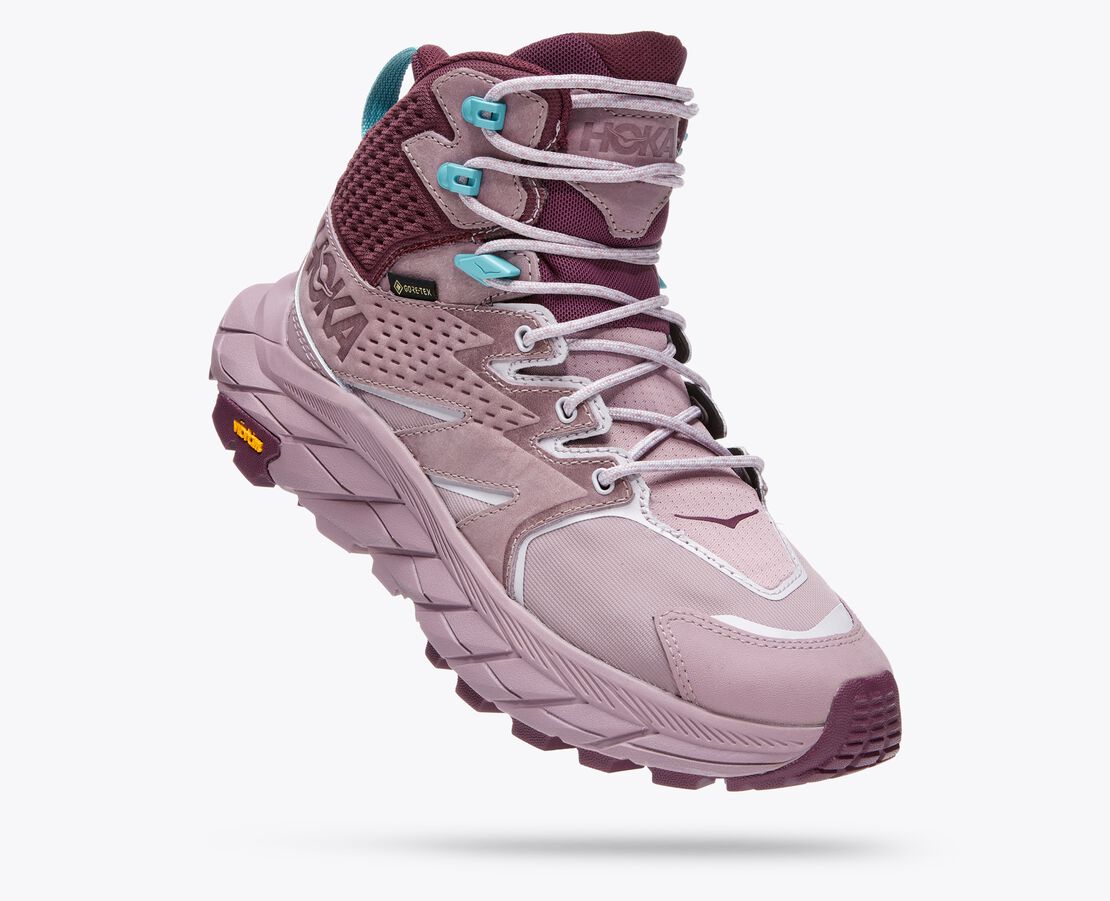 elderberry/grape wine Women's Hoka Anacapa Mid GTX Woman | BOTËGHES LAGAZOI