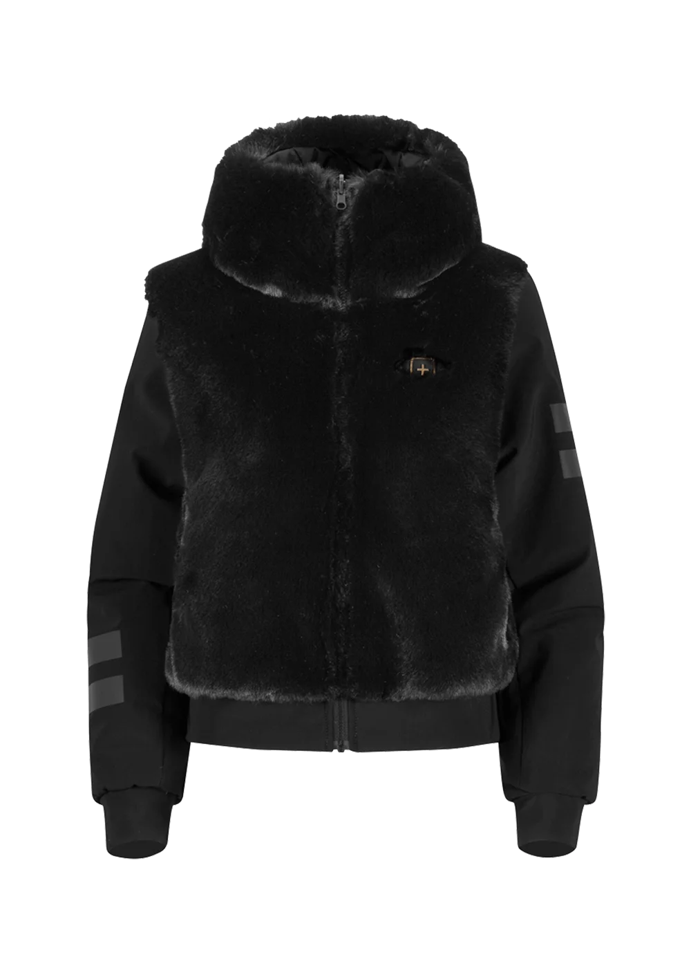 Double-Face Bomber Jacket Eco Fur W