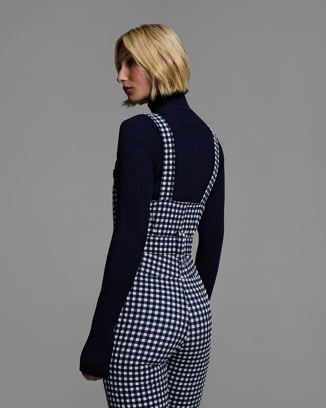 Fernie Gingham Ski Bib W