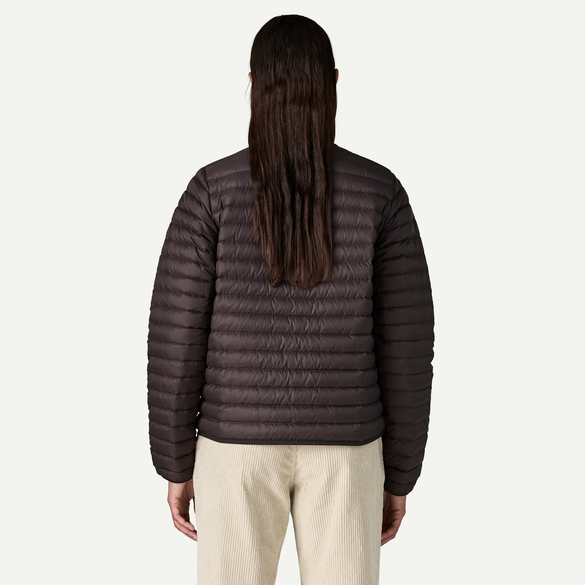 Lightweight Reversible Down Sweater Cardigan Wmn