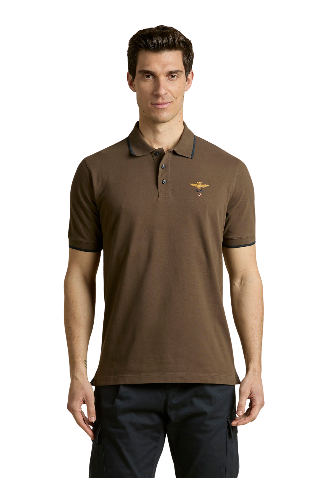Cotton Piqué Polo Shirt With Logo