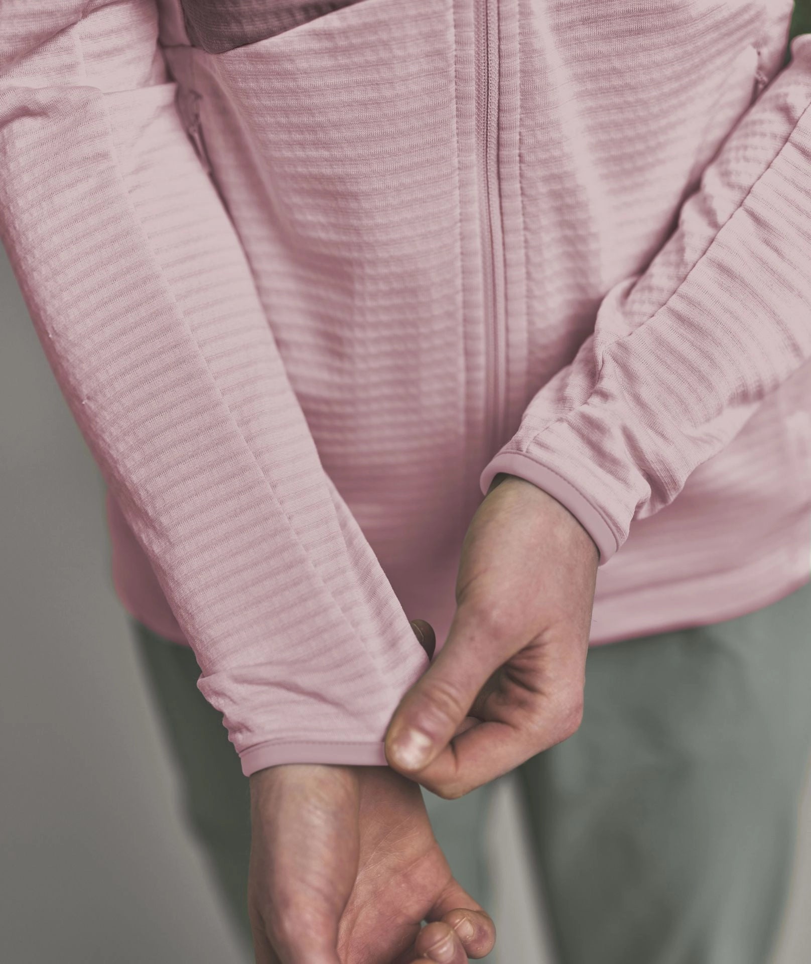Fleece Light Grid Hoody Wmn