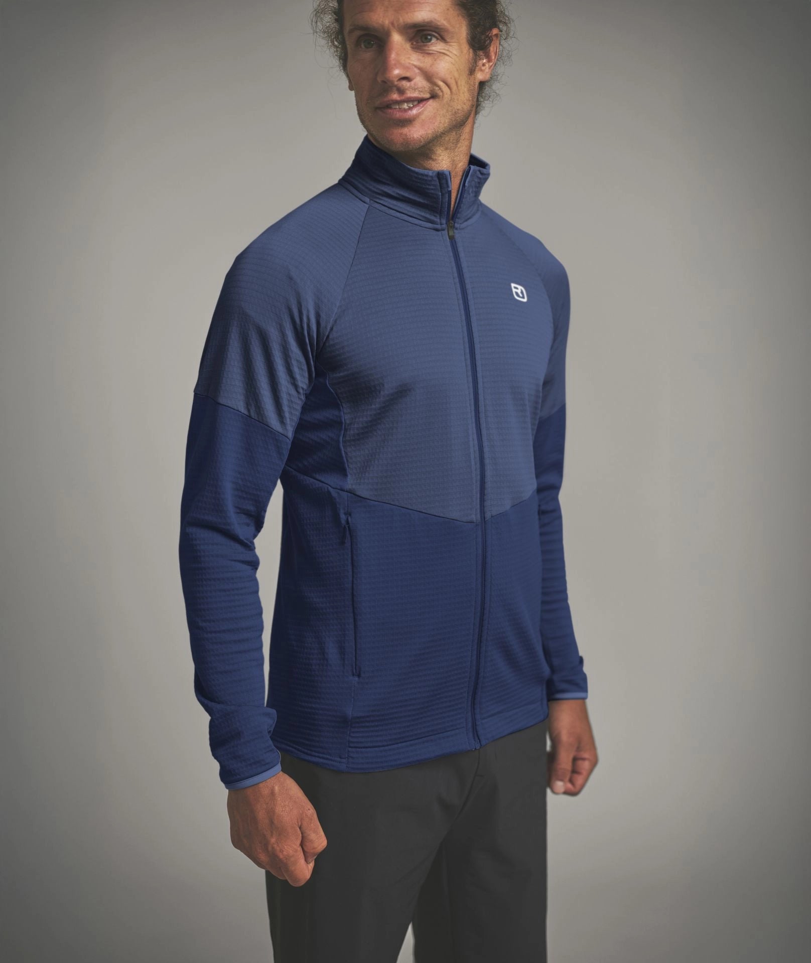 Fleece Light Grid Jacket Man