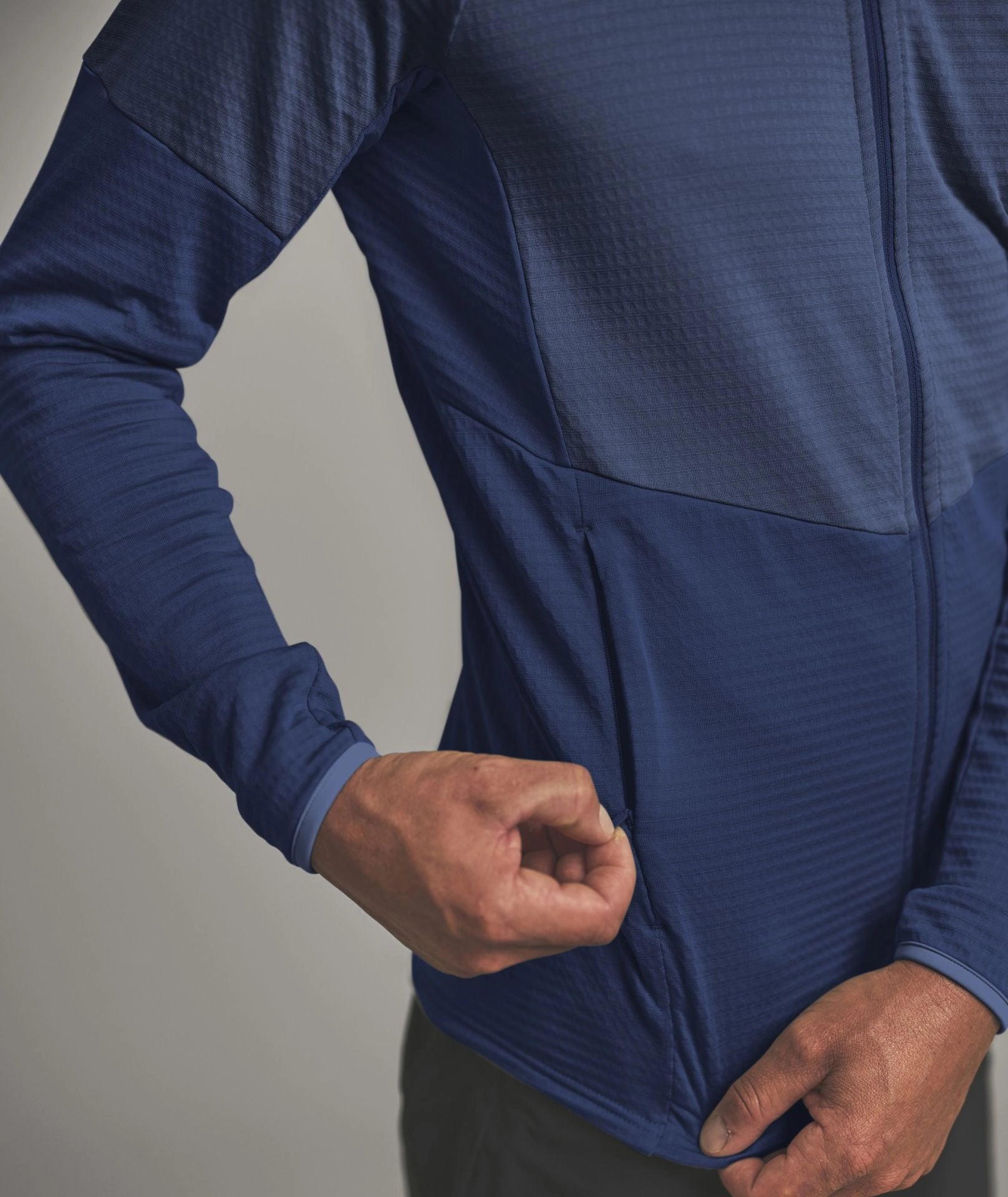 Fleece Light Grid Jacket Man