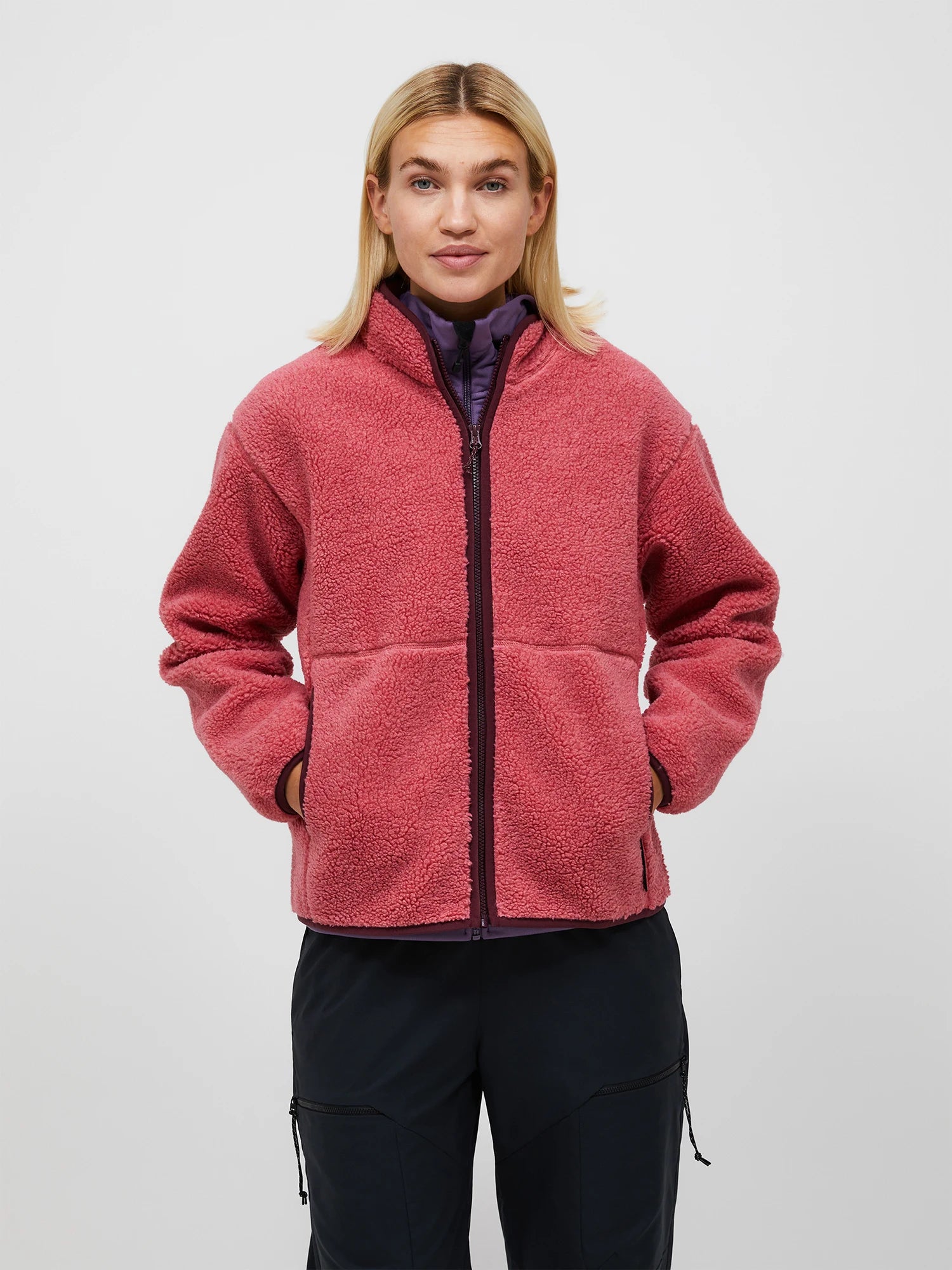 Solid Pile Jacket Wmn