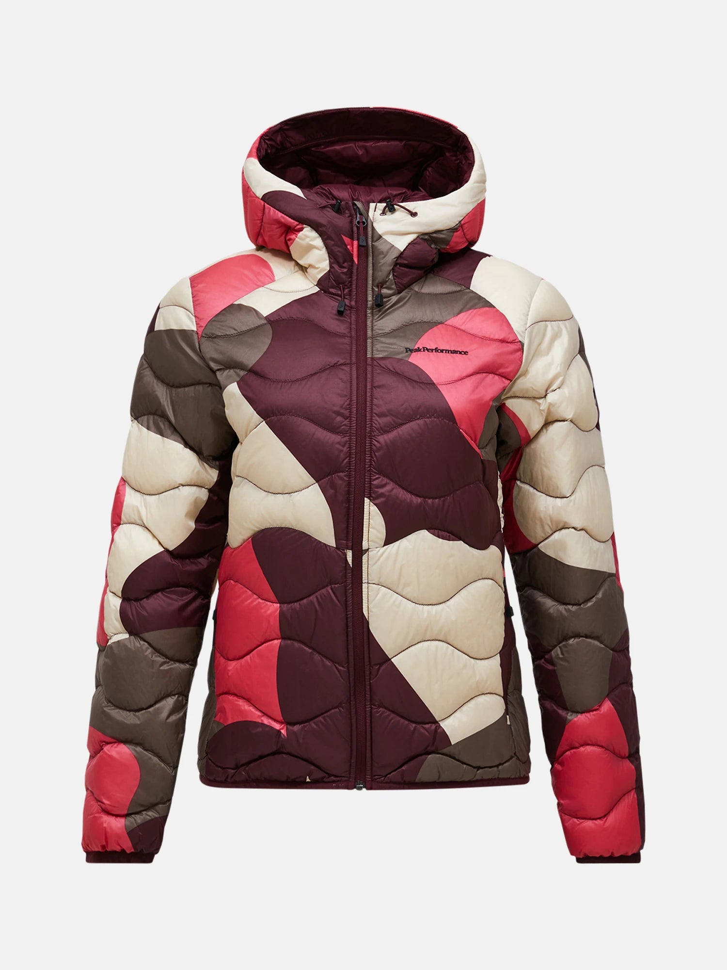 Helium Aop Down Hood Jacket Wmn