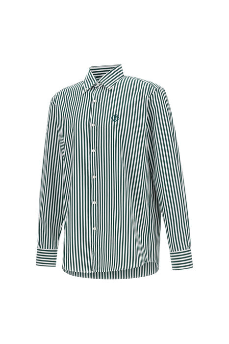 Shirt in Striped Popeline Man