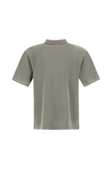 Polo In Piquet Pigment Dye Man
