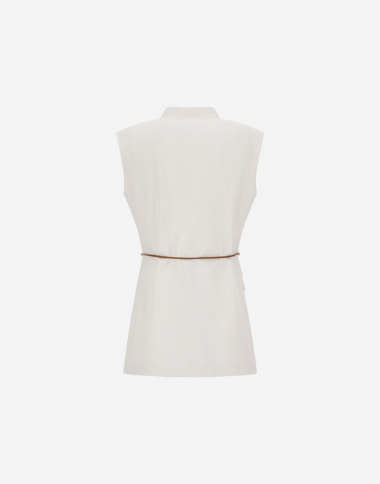 Gilet Con Cintura Wmn