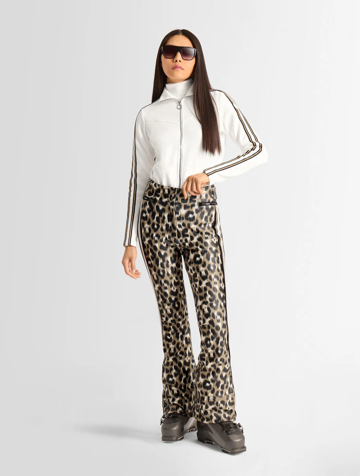 Elancia Leopard Fuseau Ski Pants W