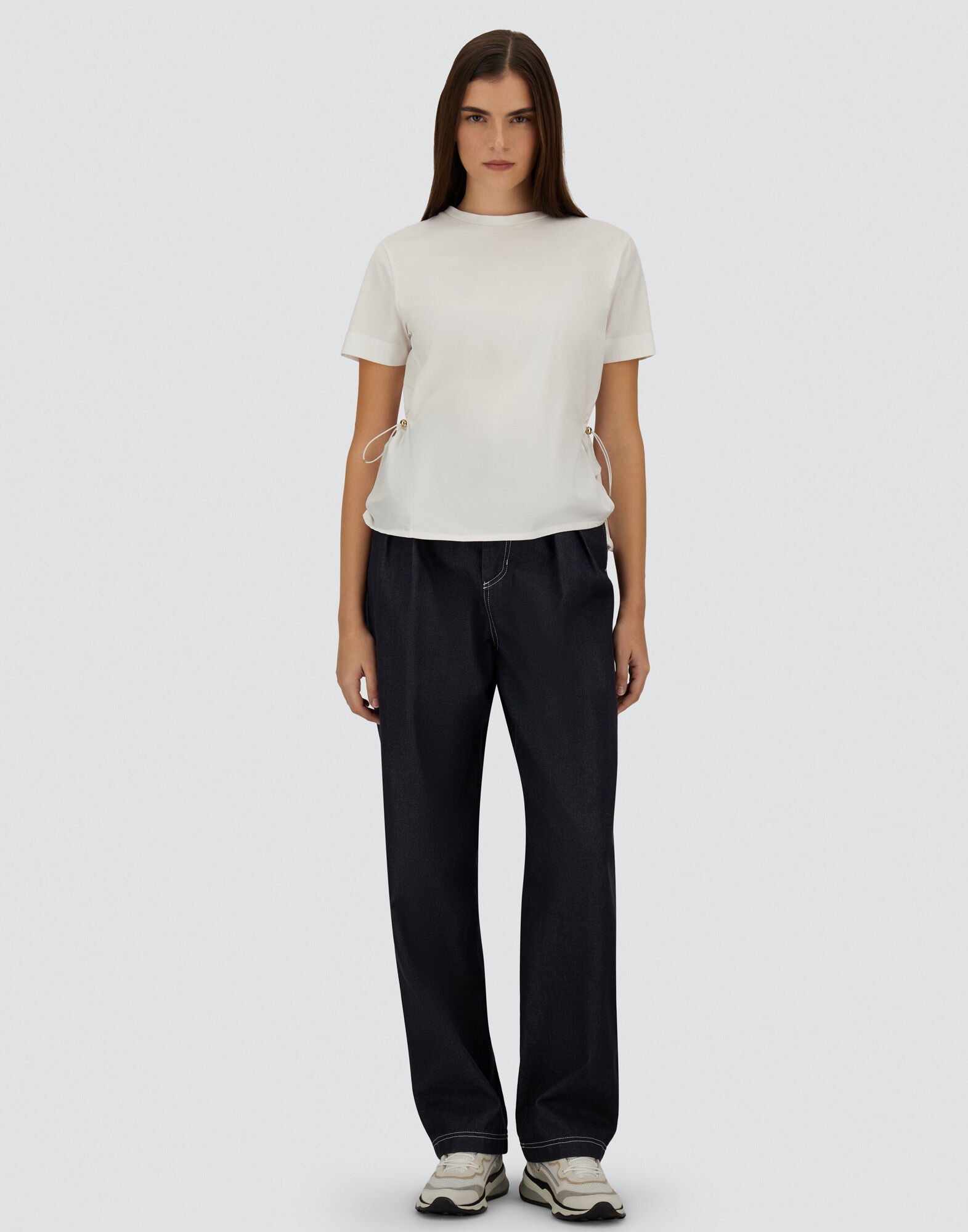 T-Shirt con Taffetà Wmn