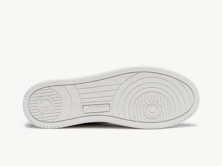 Medalist Low White Leather and Suede Man