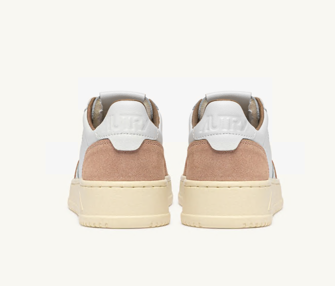 Medalist Low White Leather and Phard Suede Wmn