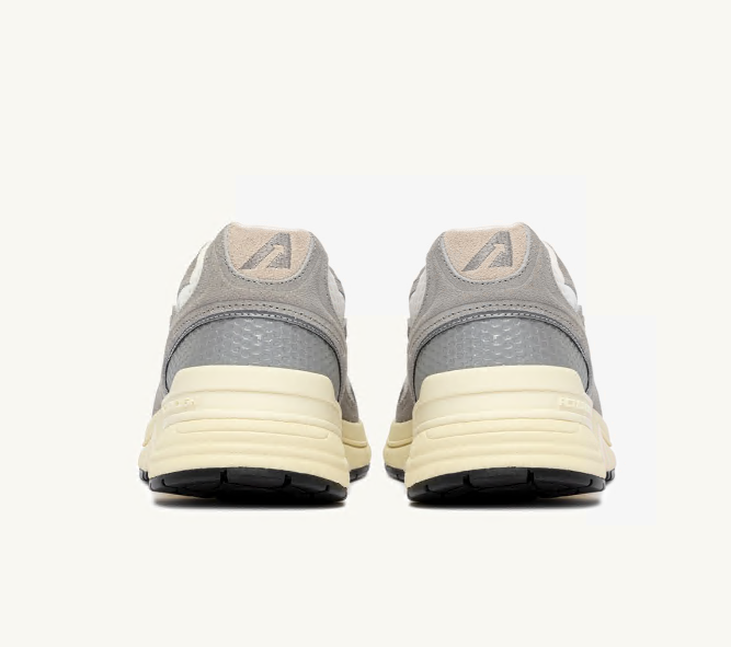 Hyperway Low in Marshmallow, Lead Suede and Mesh Man