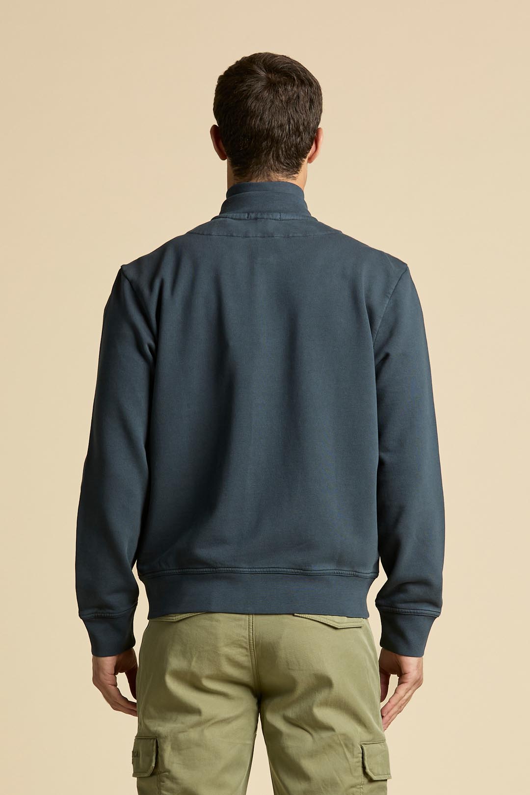 Garment-dyed Sweatshirt With Pocket Man